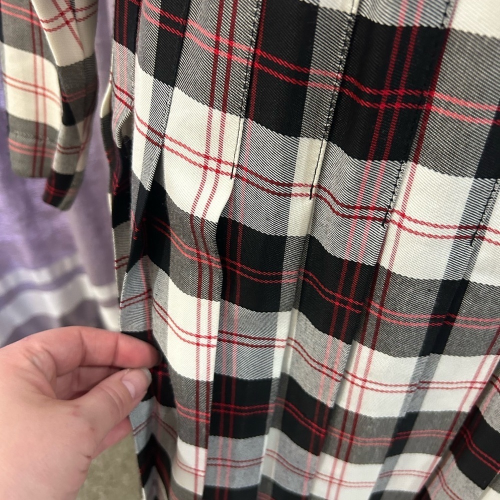 Vintage Rabbit Rabbit Rabbit Plaid Dress - Picture 5 of 7
